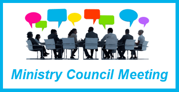 Monthly Ministry Council Meeting – Thursday May 9th @ 6:30 pm